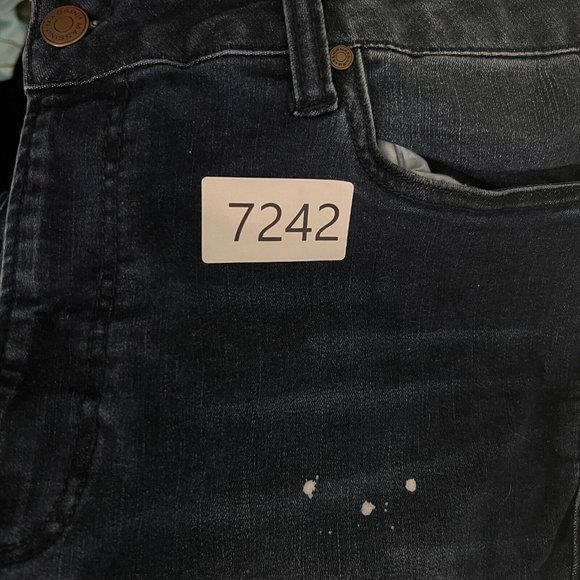 NWT MASSINI Jeans Women's Tapered Leg Denim Hi-Rise Blue Plus Size 18 - Picture 12 of 12